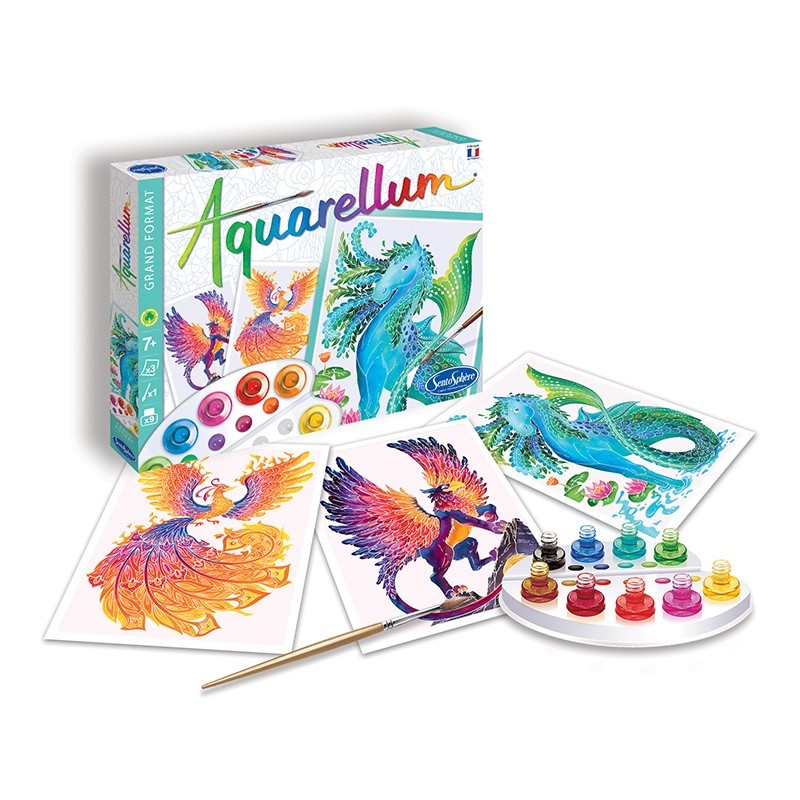 AQUARELLUM GR. FORMAT - ANIMAUX MYTHIQUES SENTOSPHERE
