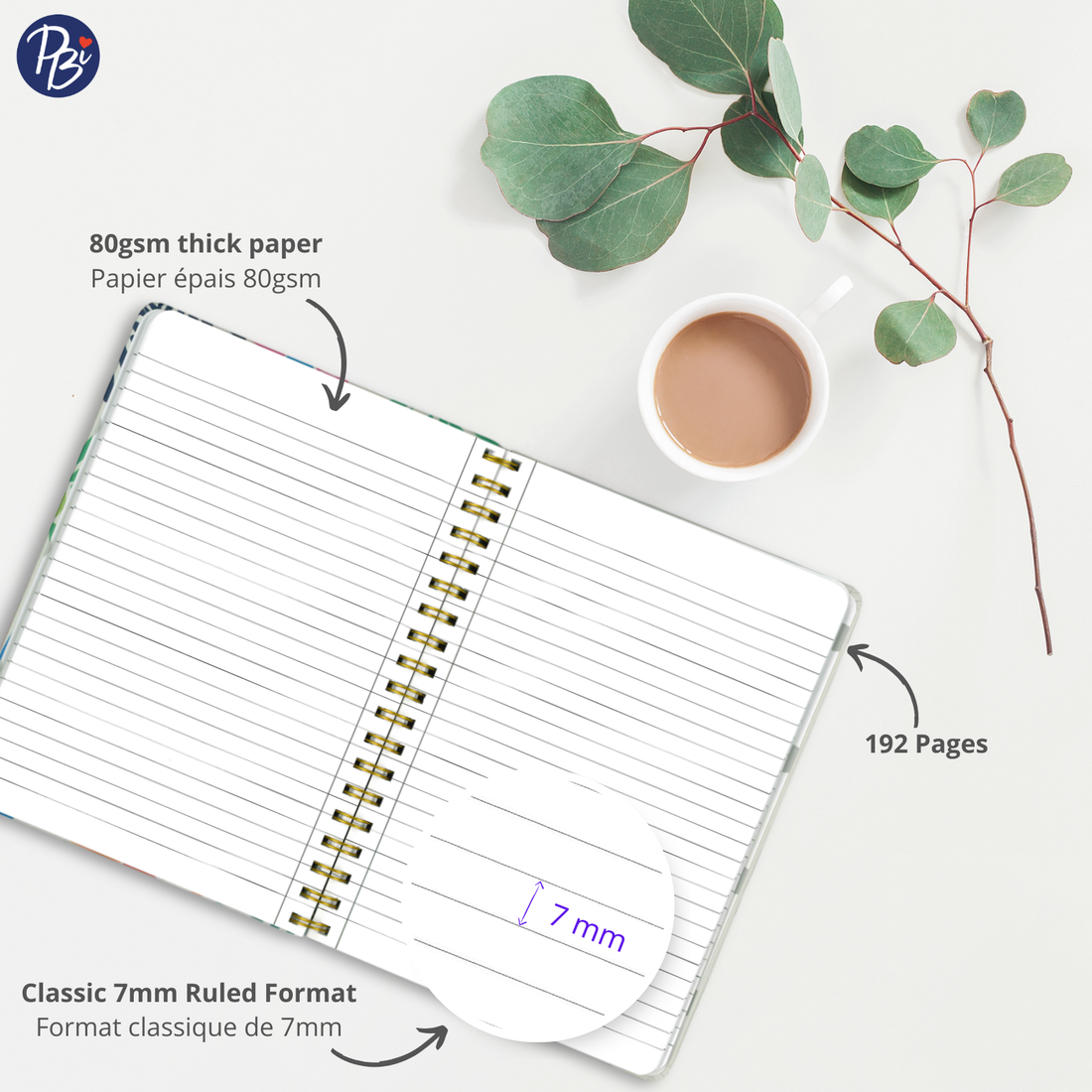 CAHIER DE NOTES - GRAND - LE POUVOIR DES FLEURS PBI LIVRES NOTES