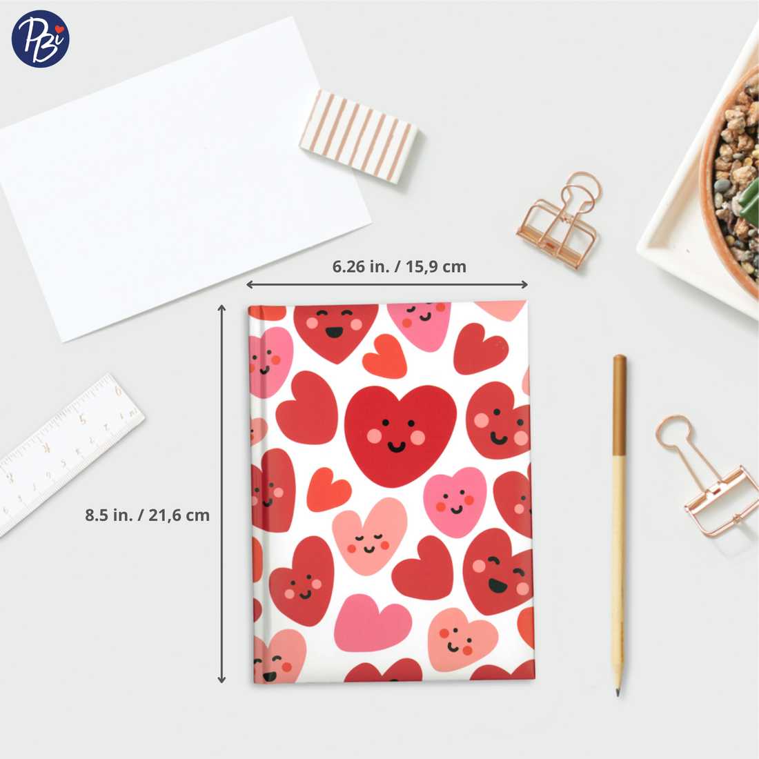 CAHIER DE NOTES - COEURS SOURIRES PBI LIVRES NOTES