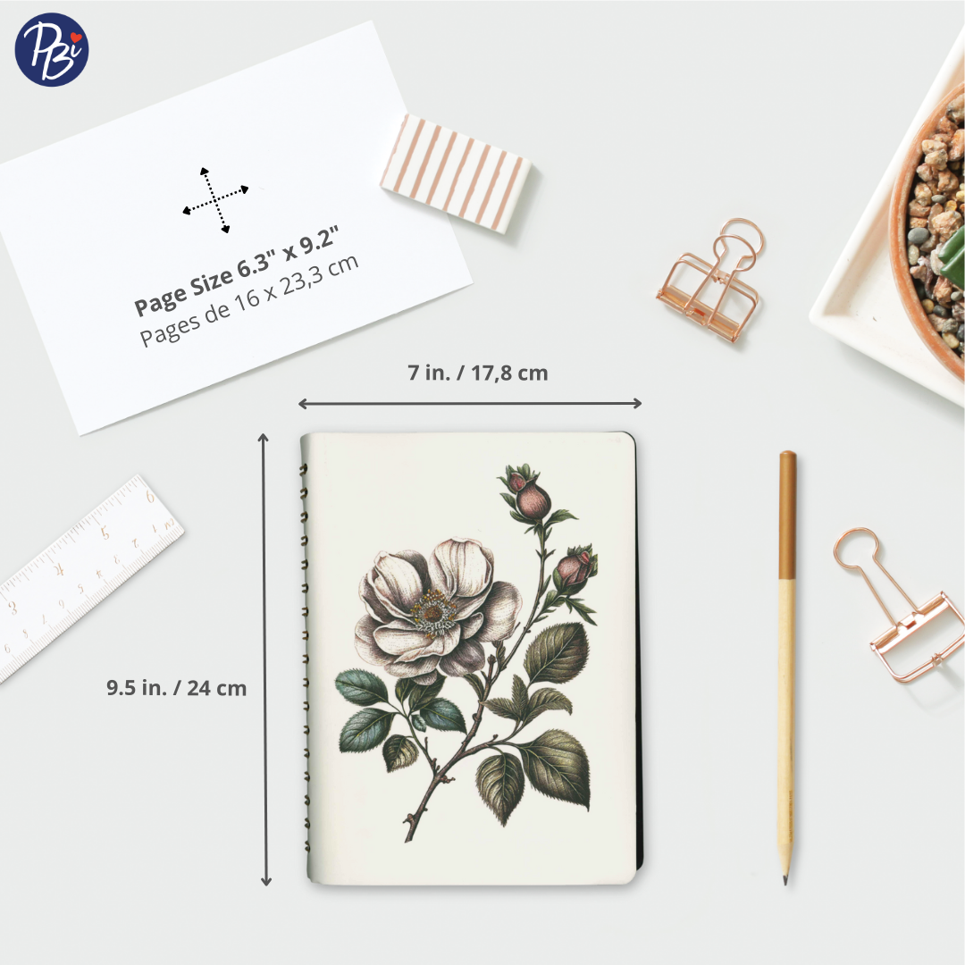 CAHIER DE NOTES- FLEUR BOTANIQUE PBI LIVRES NOTES
