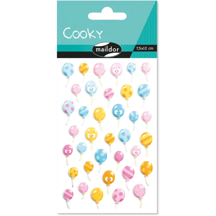 Autocollants  Cooky Ballons De Baudruches MAILDOR
