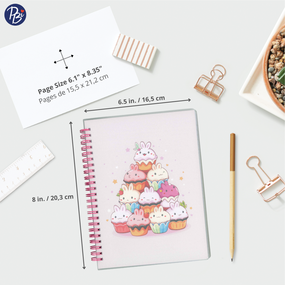 CAHIER DE NOTES- CUPCAKES KAWAII PBI LIVRES NOTES