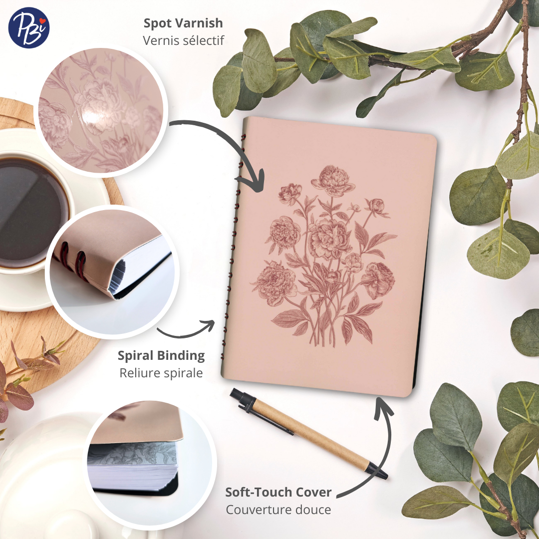 CAHIER DE NOTES- FLEURS DENTELLES PBI LIVRES NOTES