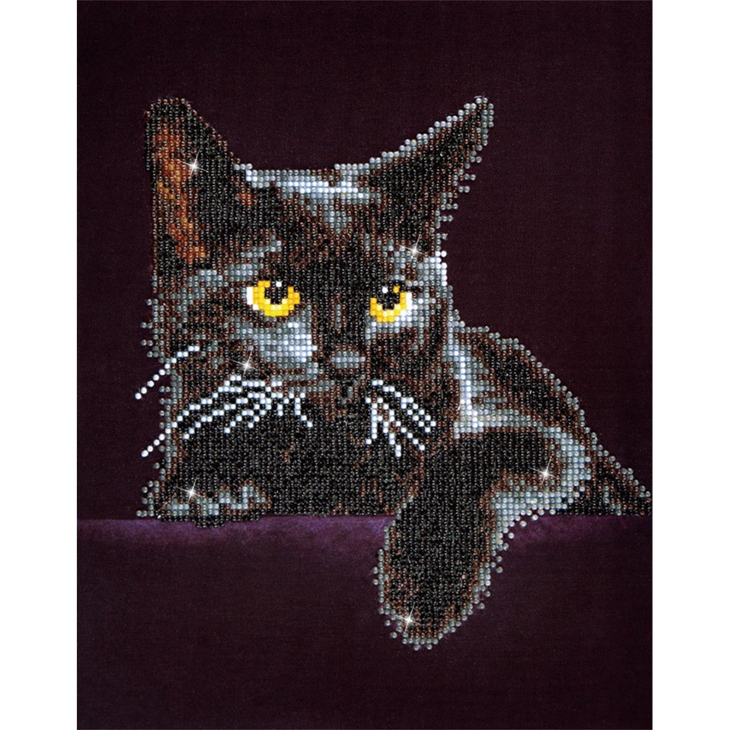 Midnight Cat 40x8x5 DIAMOND DOTZ