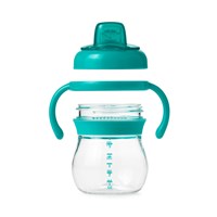 GOBELET DE TRANSITION À EMBOUT SOUPLE AVEC POIGNÉES AMOVIBLE - TURQUOISE OXO TOT