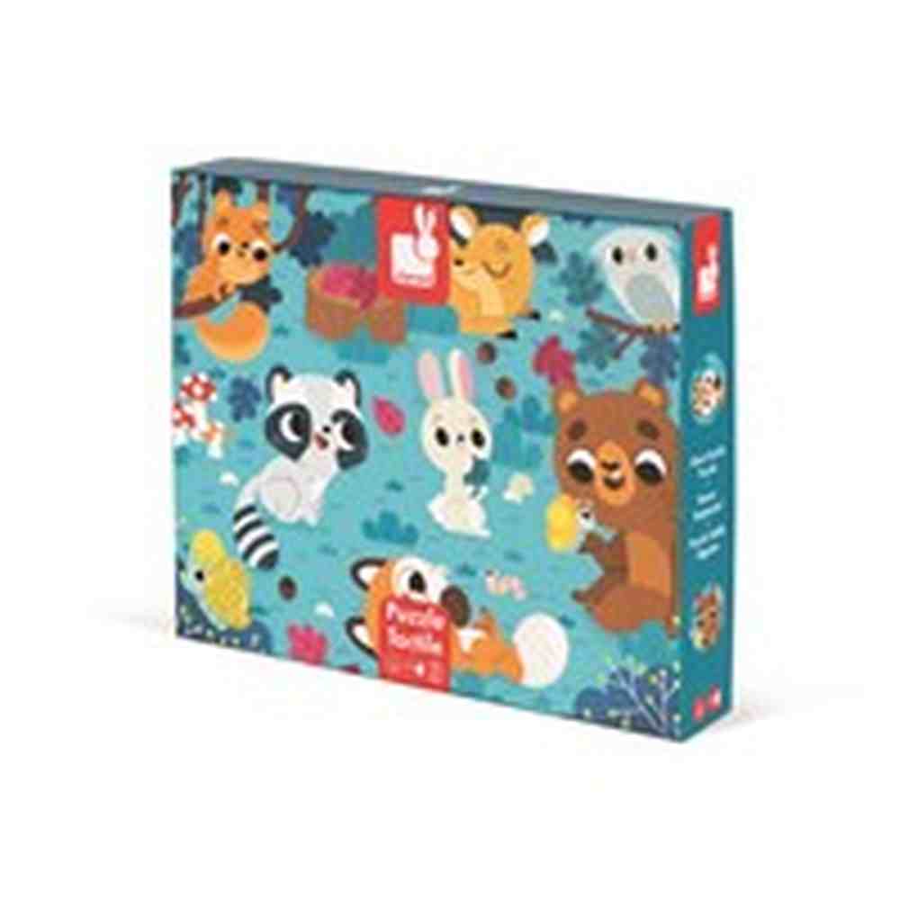 PZ20- TACTILE - LES ANIMAUX DE LA FORÊT JANOD PUZZLES