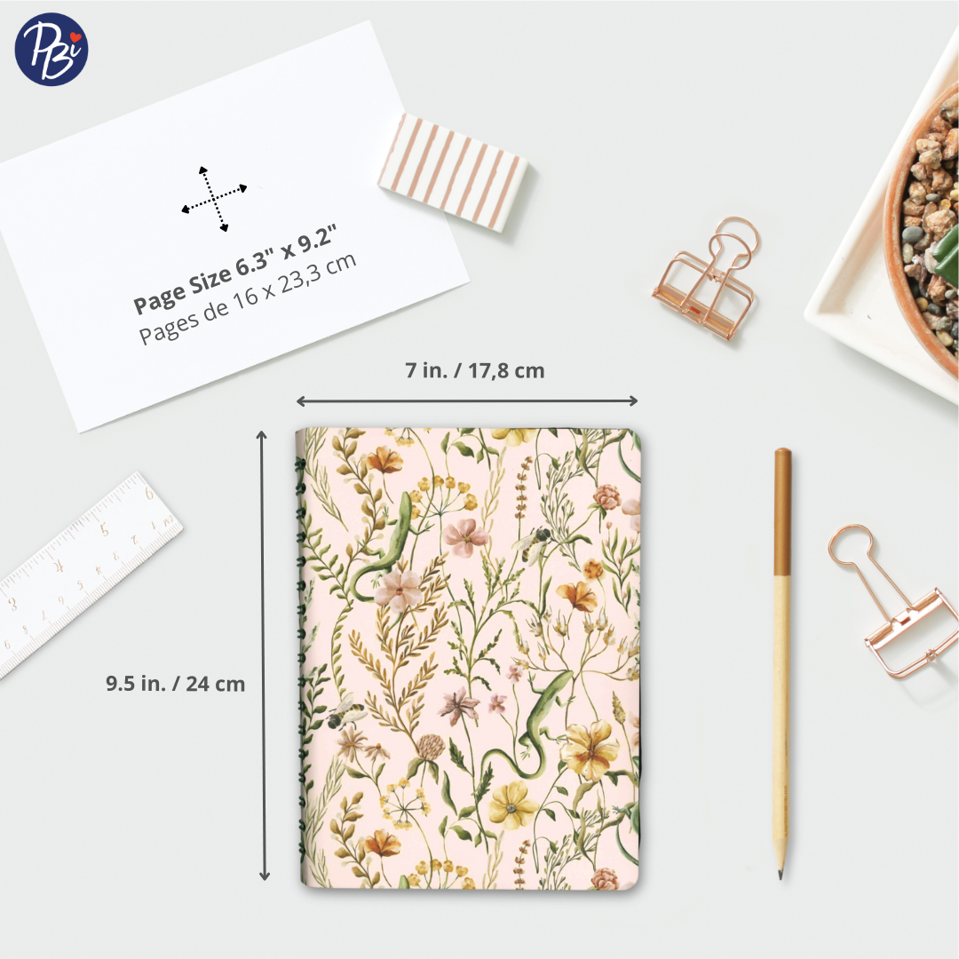 CAHIER DE NOTES- FLEURS SAUVAGES PBI LIVRES NOTES