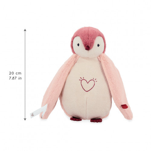 VEILLEUSE PELUCHE - PINGOUIN ROSE KALOO