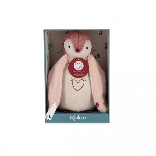 VEILLEUSE PELUCHE - PINGOUIN ROSE KALOO