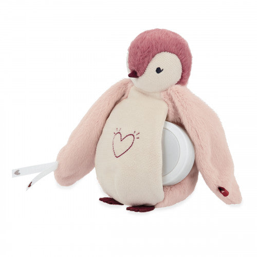 VEILLEUSE PELUCHE - PINGOUIN ROSE KALOO