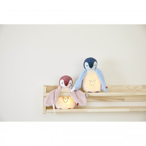 VEILLEUSE PELUCHE - PINGOUIN ROSE KALOO