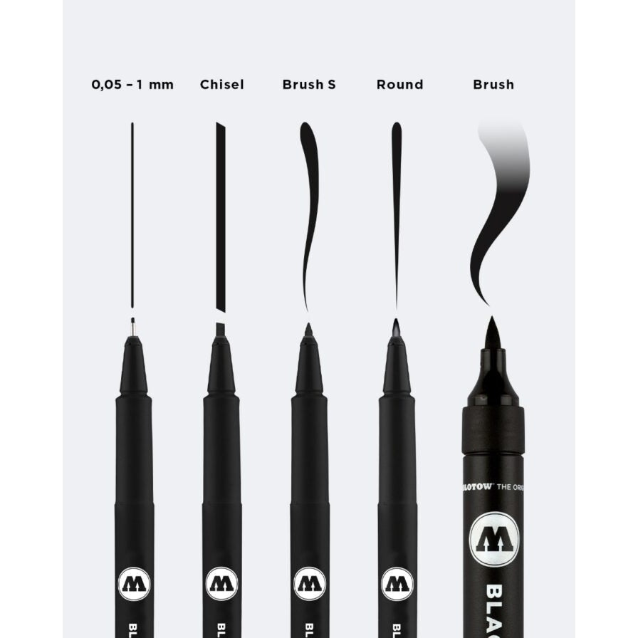 Molotow Marqueur 0,3 mm noir MOLOTOW