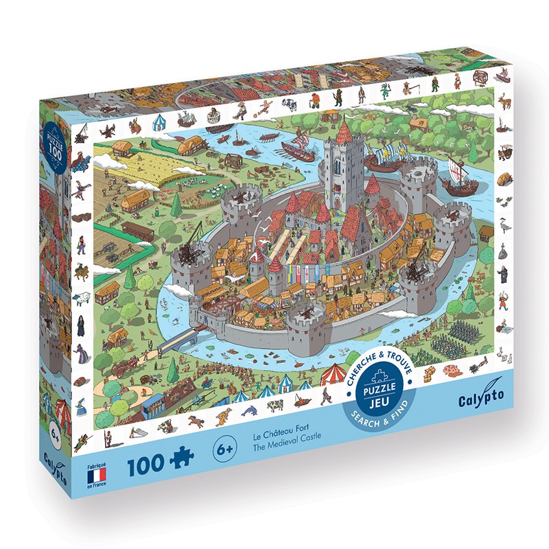 Puzzle 100 pièces " Cherche et trouve " - Le Château Fort SENTOSPHERE