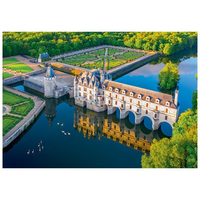 Puzzles 1000 pièces 685X480mm PAYSAGE - Château de Chenonceau - Touraine SENTOSPHERE