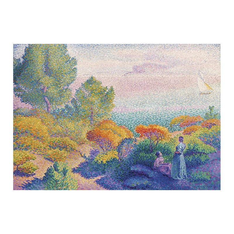 Puzzles 1000 pièces 685X480mm Deux Femmes au Bord du Rivag SENTOSPHERE