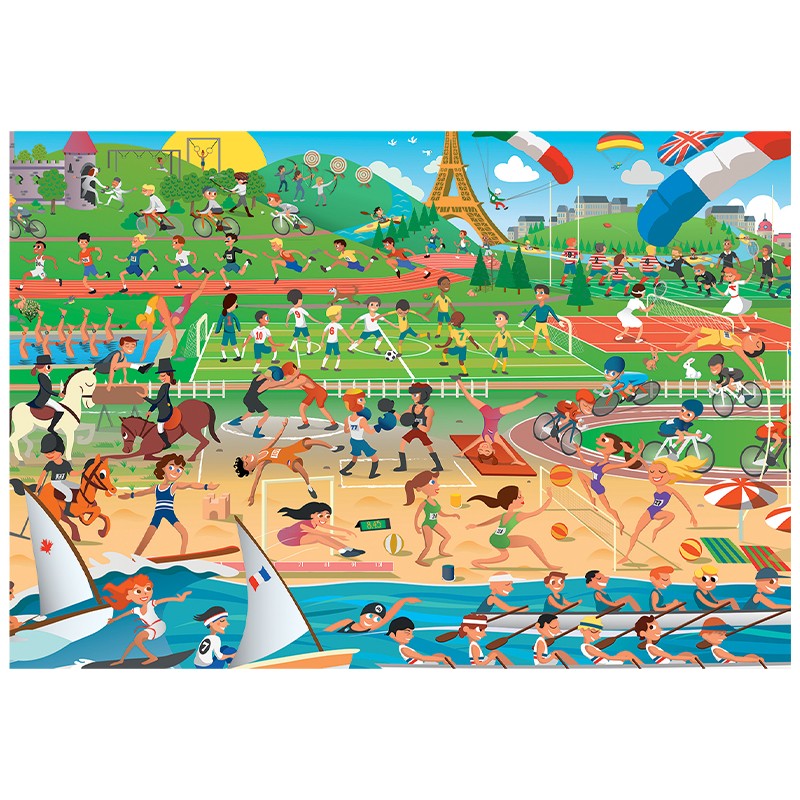 Puzzles 200 pieces 480X330mm Summer Sports SENTOSPHERE