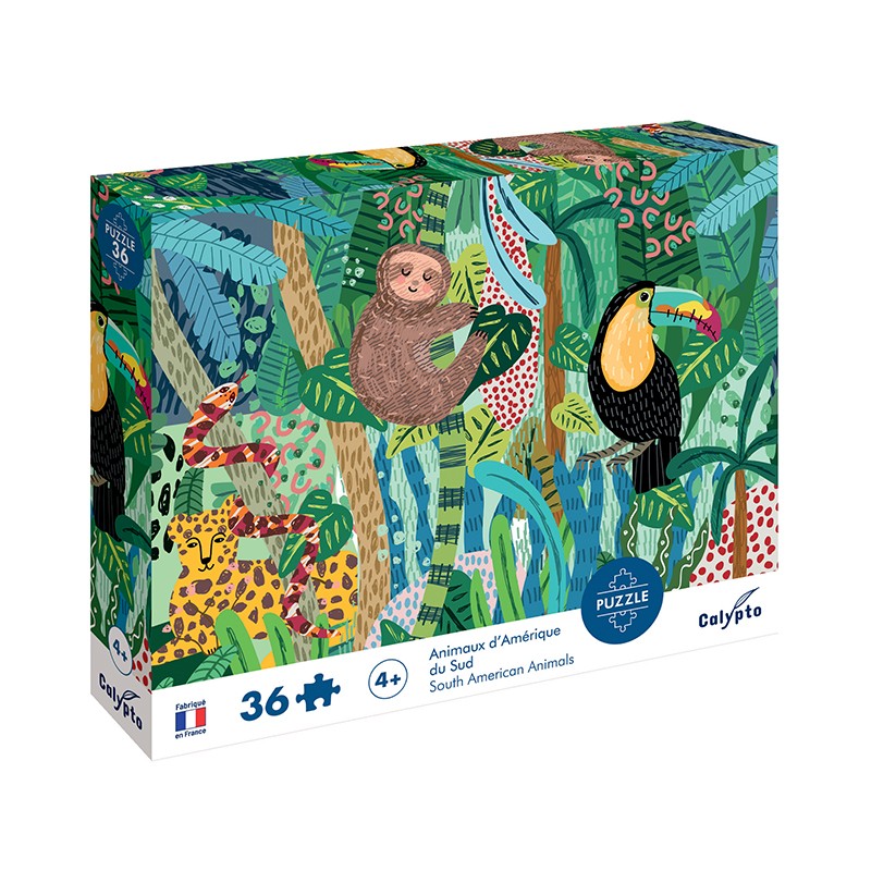 PUZZLE 36 P - Animaux d'Amérique du Sud SENTOSPHERE