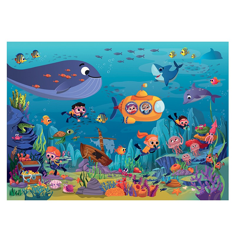 Puzzles children 36 pieces 330X230mm La Vie sous la Mer SENTOSPHERE