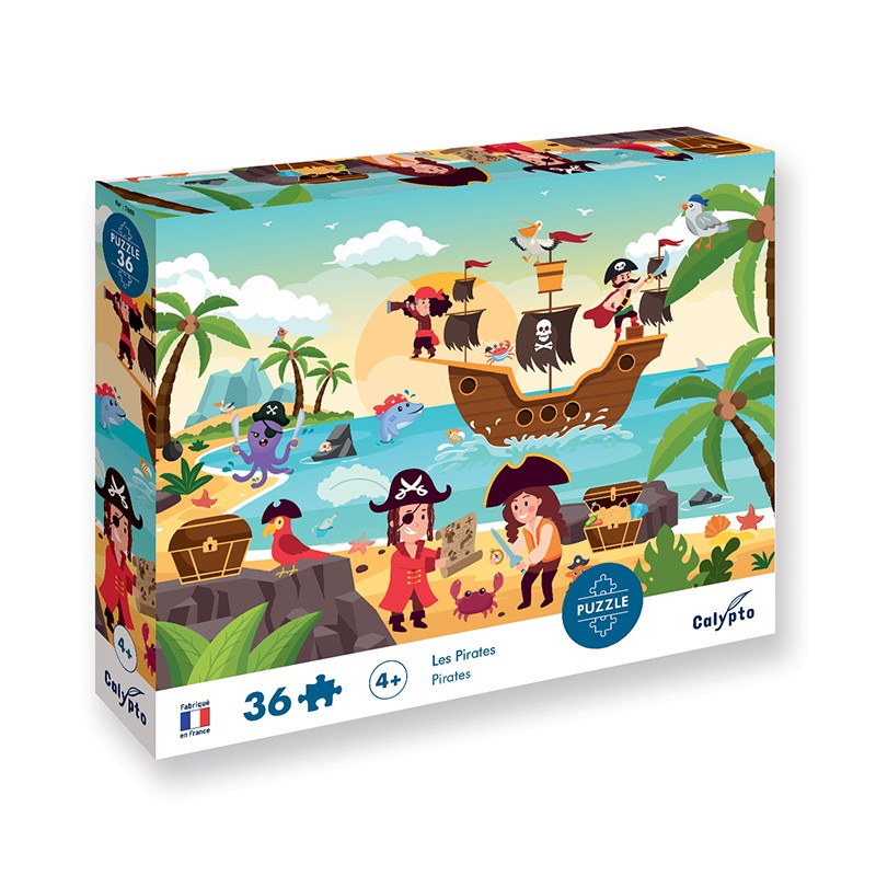 Puzzles children 36 pieces 330X230mm Pirates SENTOSPHERE
