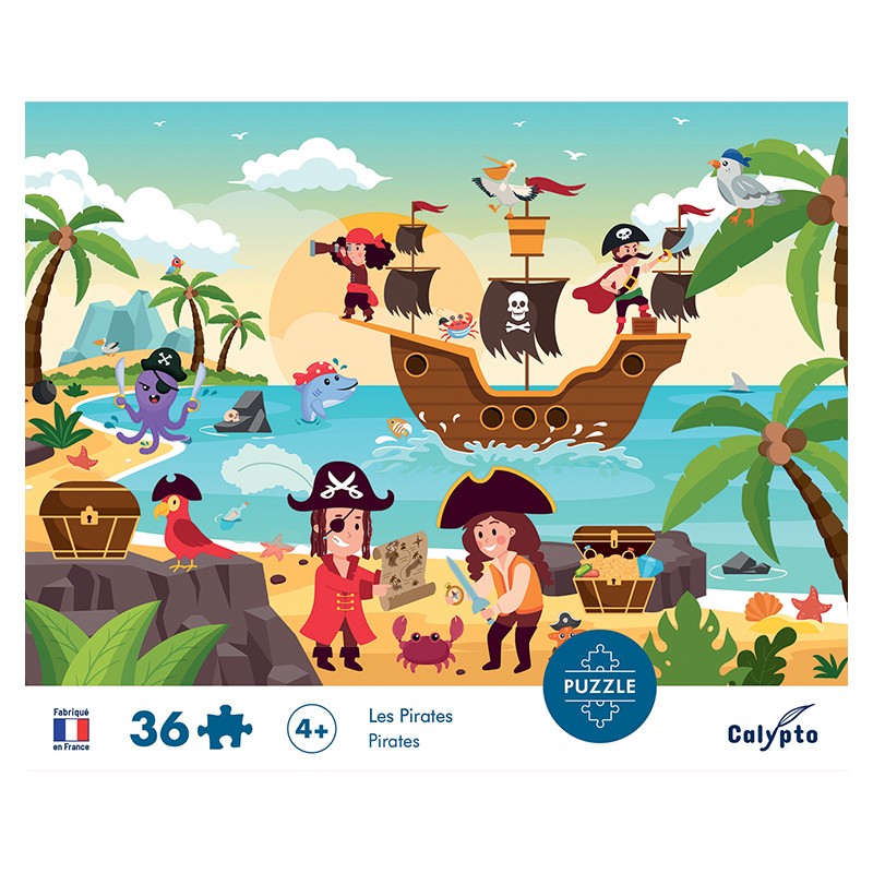 Puzzles children 36 pieces 330X230mm Pirates SENTOSPHERE