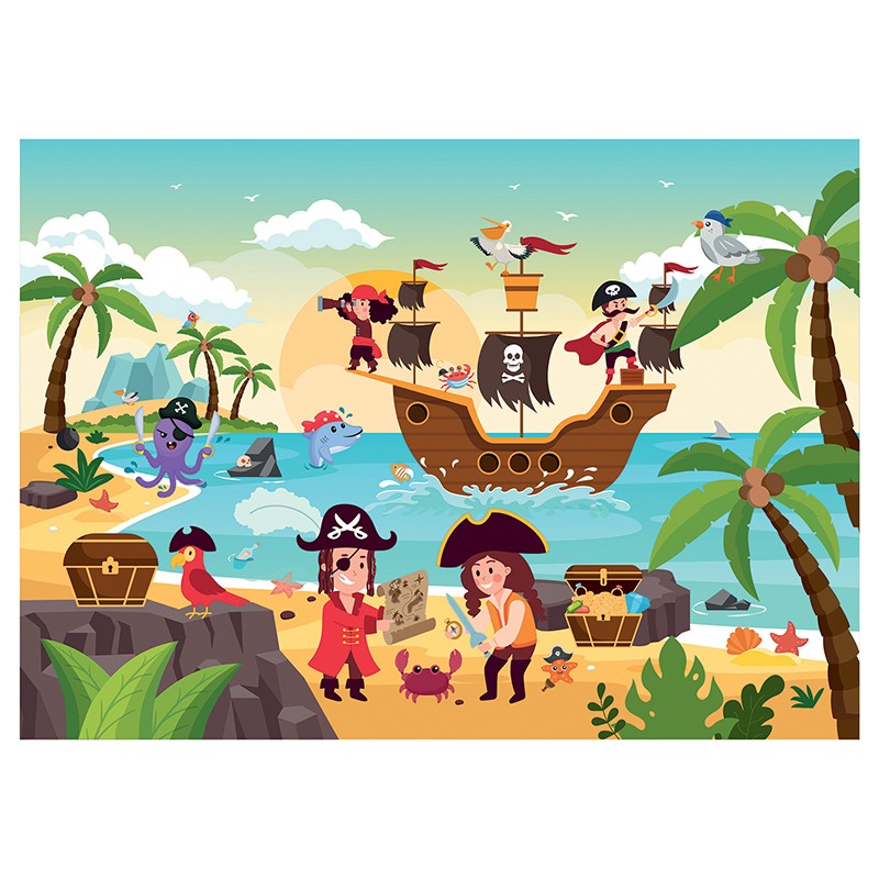 Puzzles children 36 pieces 330X230mm Pirates SENTOSPHERE
