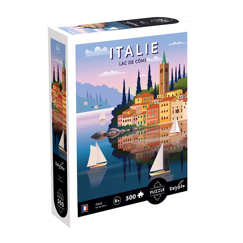 Puzzles 500 pieces 480X330mm Italy, Lake Como SENTOSPHERE