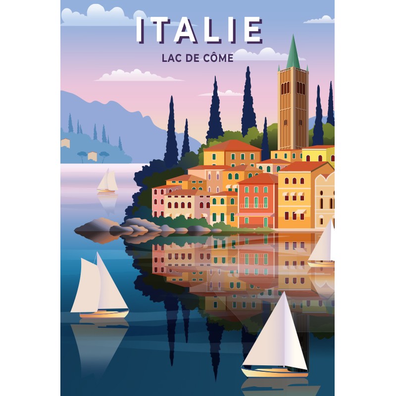 Puzzles 500 pieces 480X330mm Italy, Lake Como SENTOSPHERE