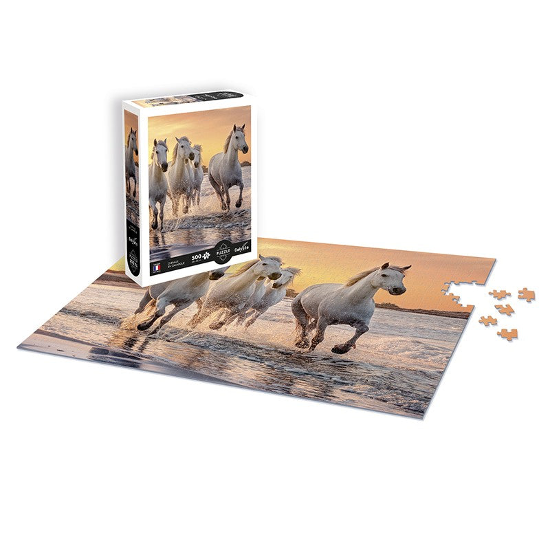 PUZZLE 500 P XL - Chevaux en Camargue SENTOSPHERE