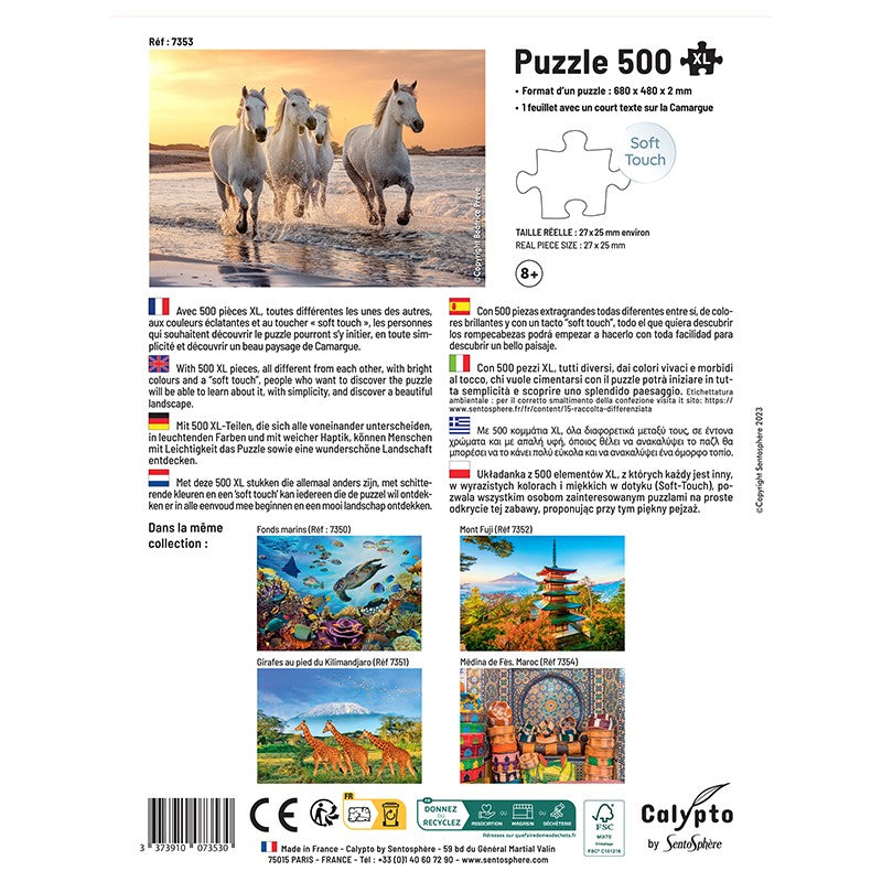 PUZZLE 500 P XL - Chevaux en Camargue SENTOSPHERE