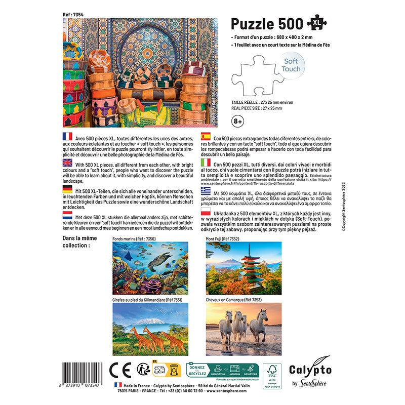 Puzzles 500 pieces XL 685X480mm Medina of Fez - Morocco SENTOSPHERE