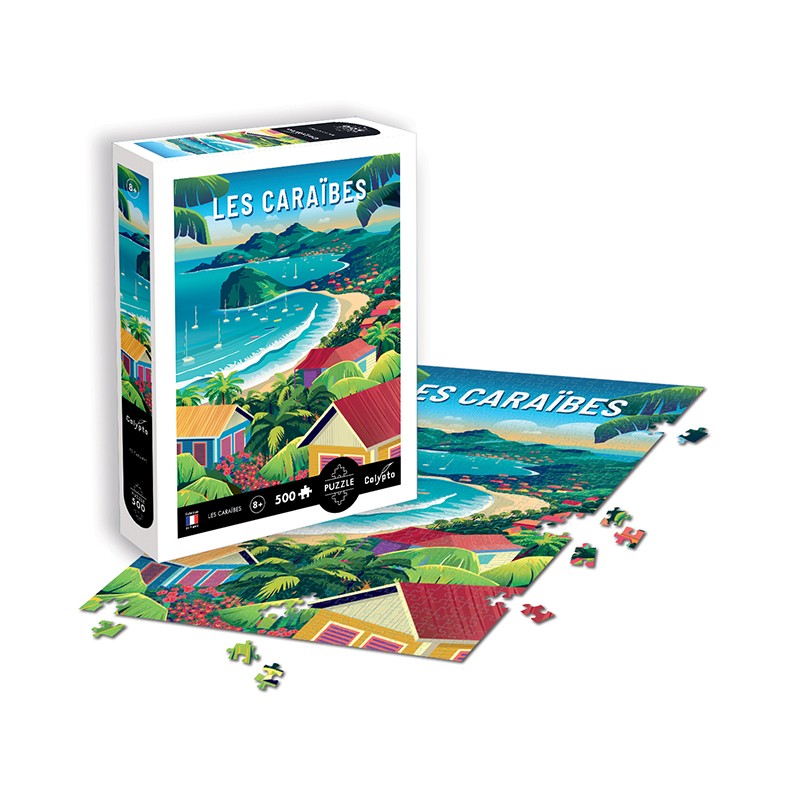 Puzzles 500 pieces 480X330mm - Les Caraïbes SENTOSPHERE