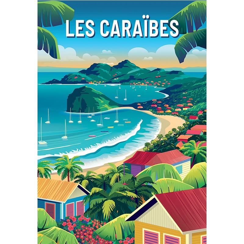 Puzzles 500 pieces 480X330mm - Les Caraïbes SENTOSPHERE