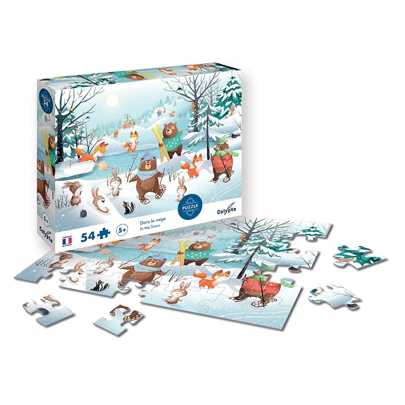 Puzzles 54 pieces 475X330mm - Sous la Neige SENTOSPHERE
