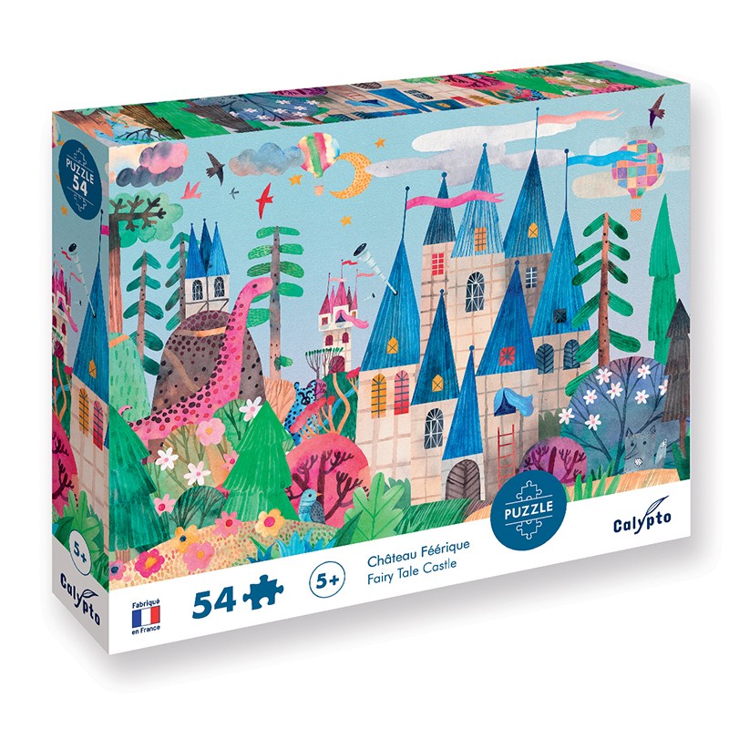 Puzzles 54 pieces 475X330mm Château Féérique SENTOSPHERE