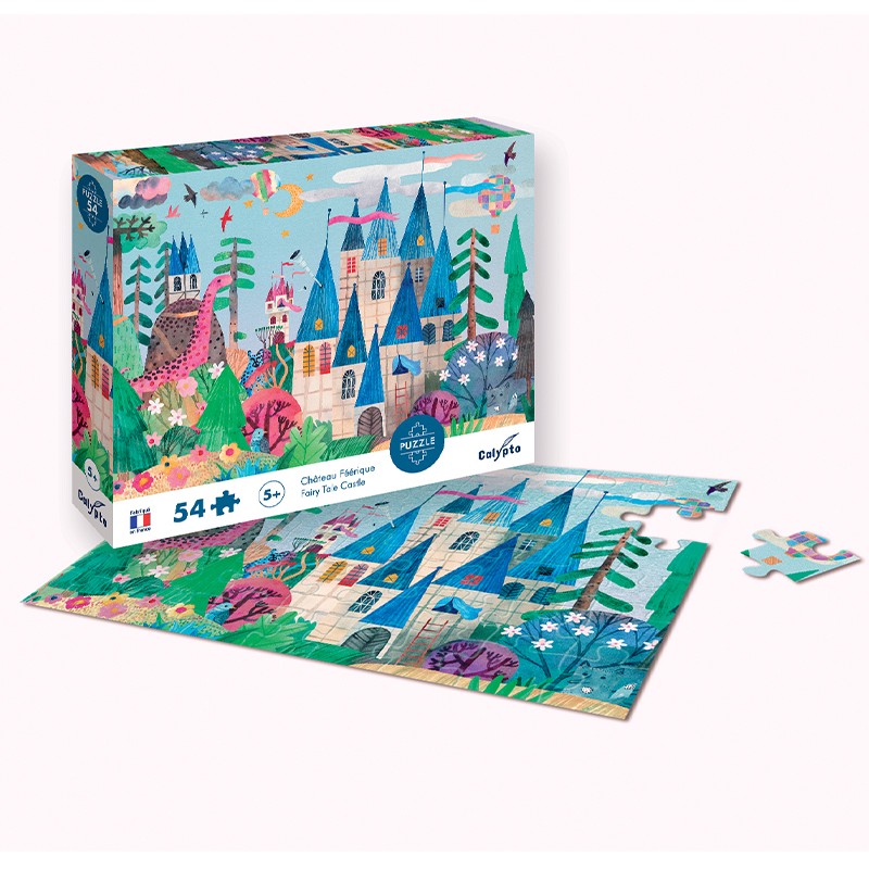 Puzzles 54 pieces 475X330mm Château Féérique SENTOSPHERE
