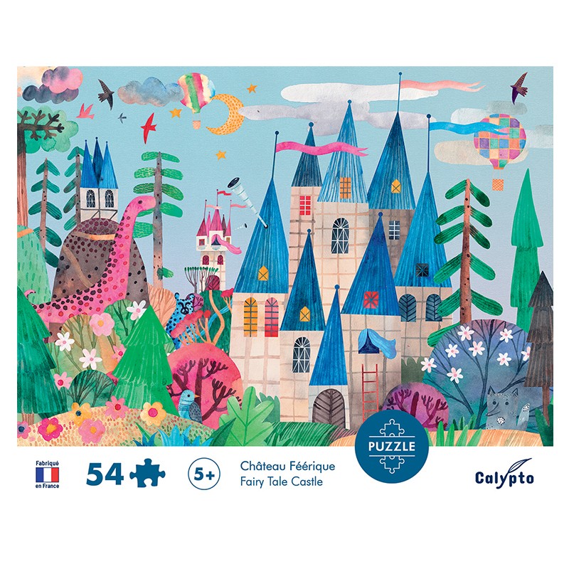 Puzzles 54 pieces 475X330mm Château Féérique SENTOSPHERE