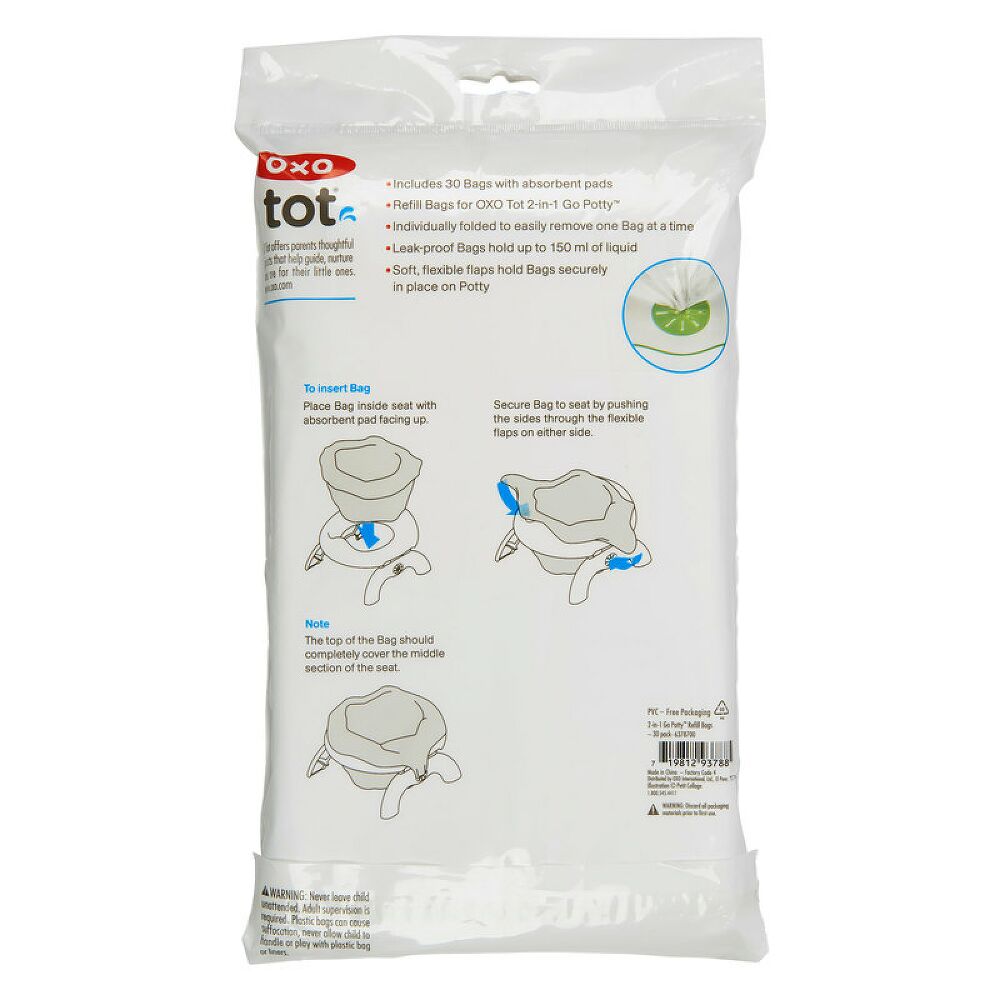 SACS DE REMPLACEMENT POUR POT - 30pcs OXO TOT