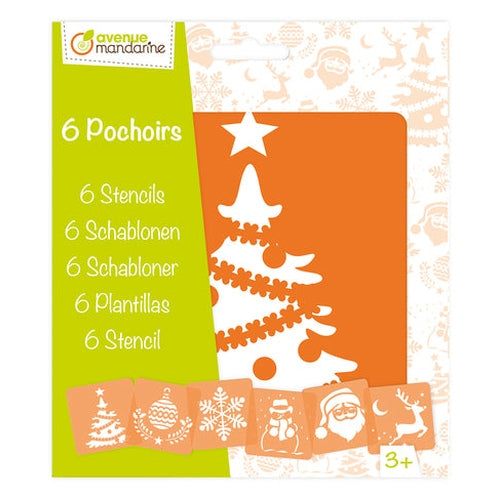 6 Pochoirs Noël MY MANDARINE