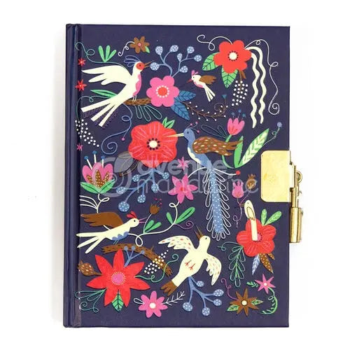Journal Secret, Oiseaux & Fleurs 11X2X14Cm MY MANDARINE