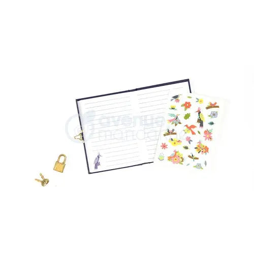 Journal Secret, Oiseaux & Fleurs 11X2X14Cm MY MANDARINE