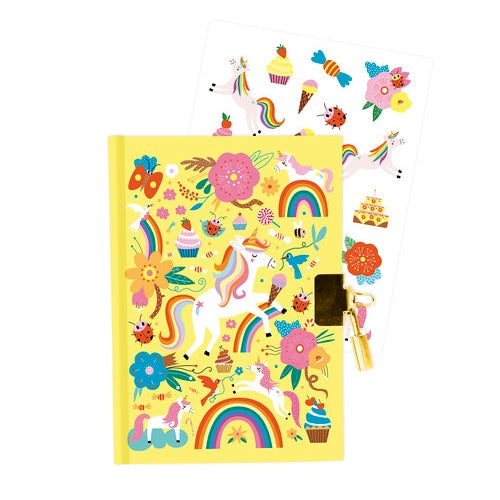 Journal Secret, Licornes 11X2X14Cm MY MANDARINE