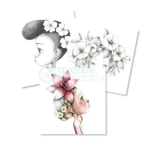 Carnet de coloriage 'Wild 1' - 28 feuilles (14 dessinsx2) - (20x25.5cm) MY MANDARINE