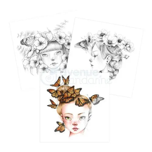 Carnet de coloriage 'Wild 7' - 28 feuilles (14 dessinsx2) - (20x25.5cm) MY MANDARINE