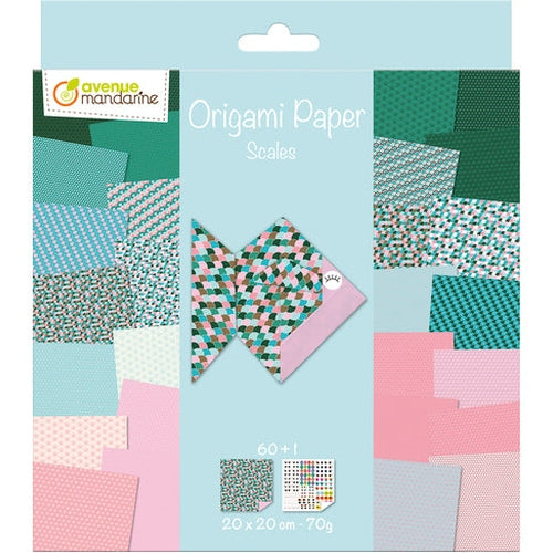 Origami: Écailles  60F 20x20 70g MY MANDARINE