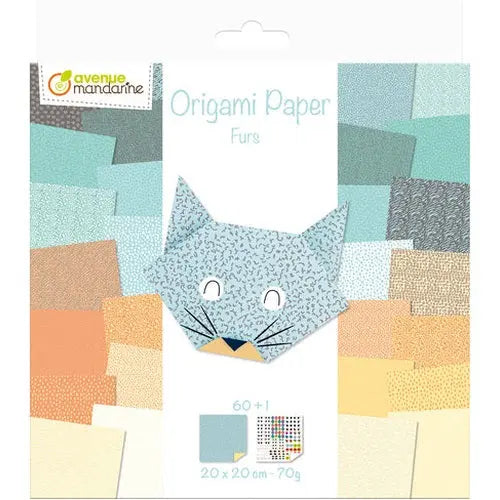 Origami: Fourrures  60F 20x20 70g MY MANDARINE