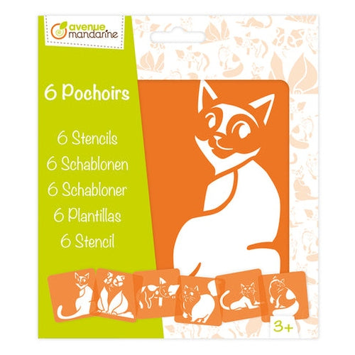 6 pochoirs chats MY MANDARINE
